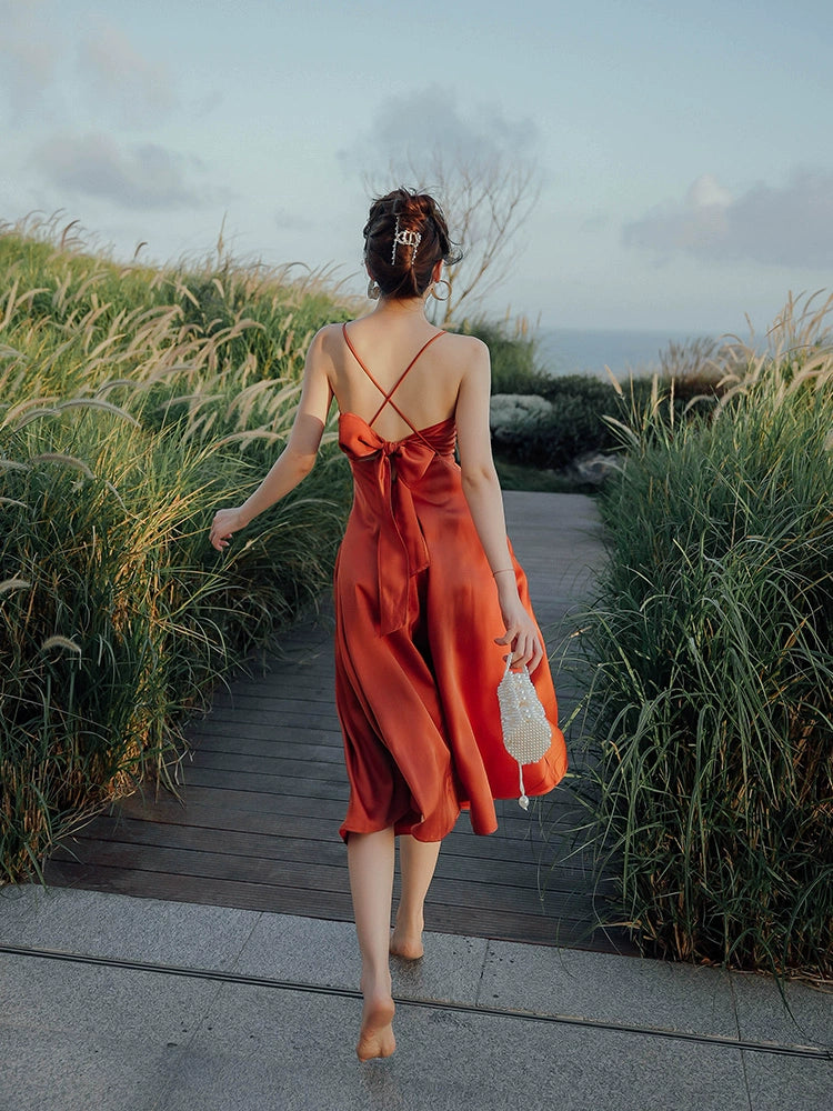 Yimeishan Sanya Travel Loose Beach Dress