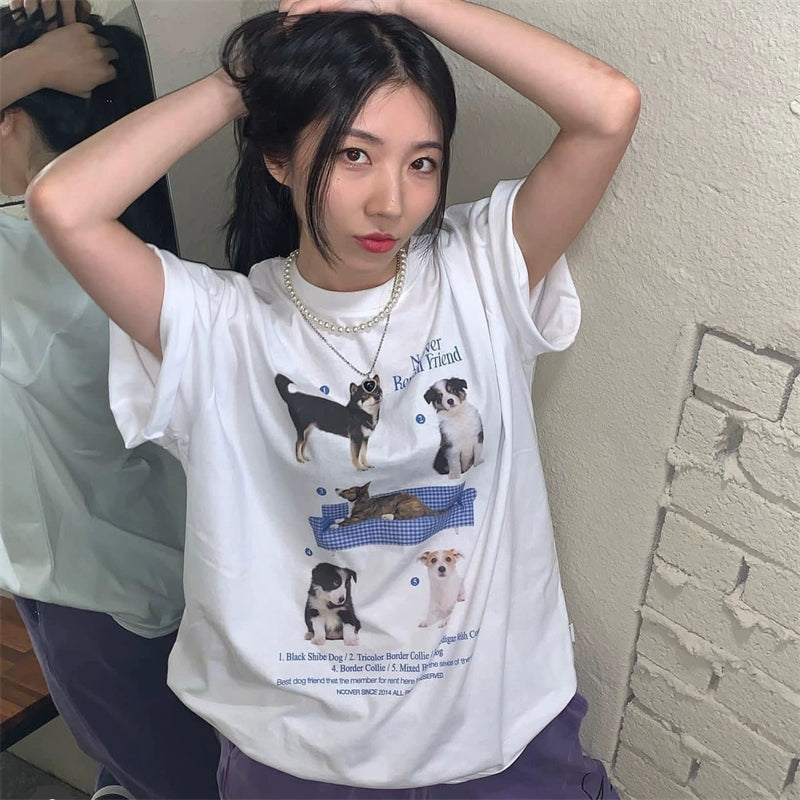 150.00kg plus Size Oversize Short-Sleeved T-shirt Women's Cotton Slim Looking Plus Size Ladies Loose Half-Sleeve Summer Wear 100.00kg Top