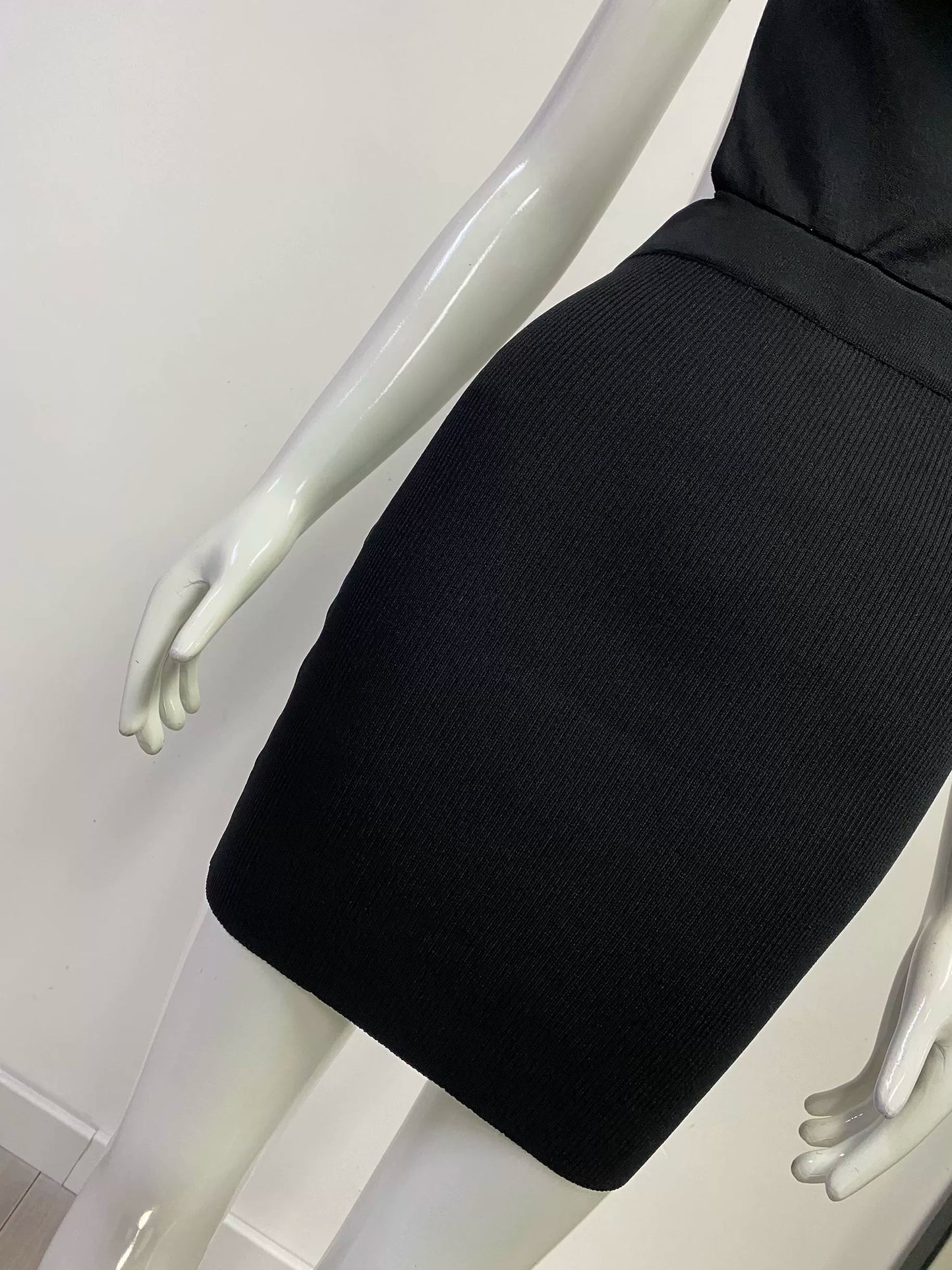 Foreign Trade Original Order Sexy Nightclub Party Sling Swing Collar Bare Back Knitting Slim Fit Sheath Bottom Dress