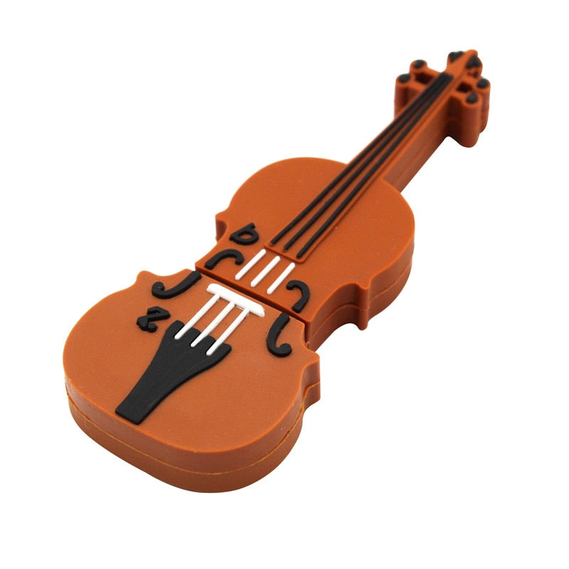 TEXT ME cartoon 64GB cute Musical instrument Guitar violin Note USB Flash Drive 4GB 8GB 16GB 32GB Pendrive USB 2.0 Usb stick
