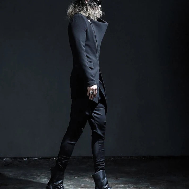 Men's pants spring and autumn design unique slim pants men's casual pants fashion repair pants large yamamoto fashion