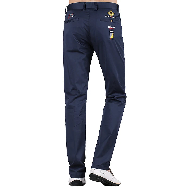 New Summer Men's Pants Bruce&Shark Fashions Casual Men Trousers Straight Loose Stretch Fabric Comfortable Clothes