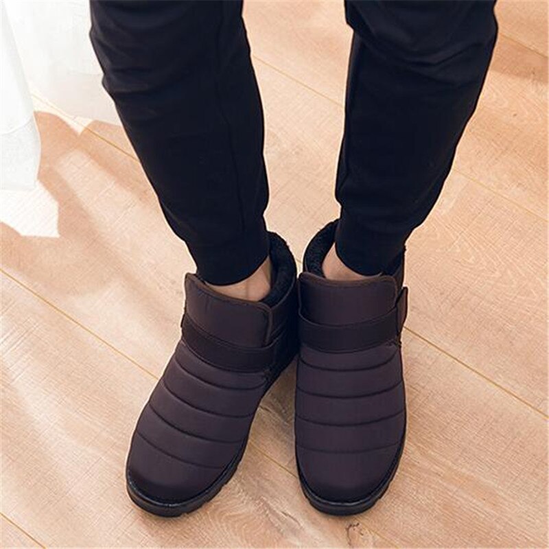 Men Casual Boots Waterproof Ankle Snow Boots Winter Work Shoes Hot Sale 2022 New Keep Warm Fur Men Footwear Outdoor Plush Shoes