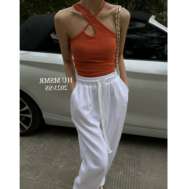 Beautiful Back Small Sling Suit Inner Match Sleeveless Sexy Halter