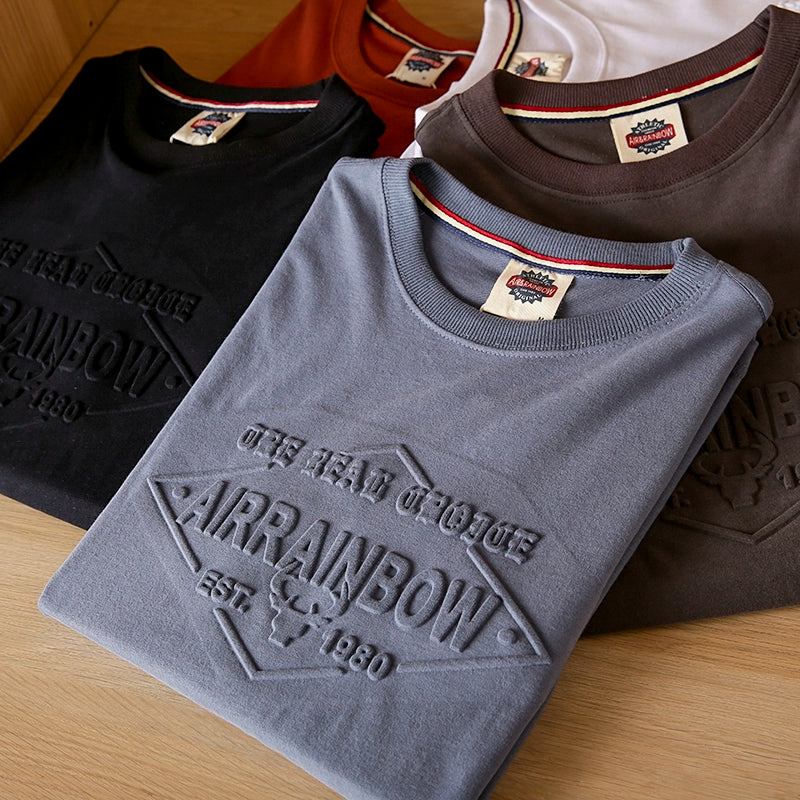Fashion Brand Printing Casual Cotton Base Shirt Long-Sleeve T-shirt