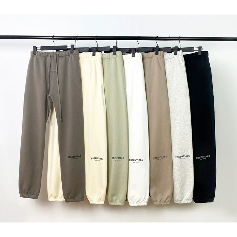 Essentials Casual Loose Black Double-Line Sweatpants