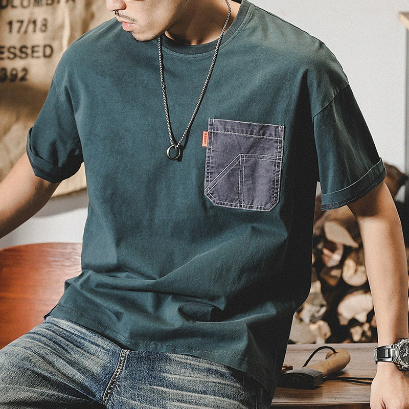 Heavy Retro Ins Large Top Fashion Brand Half Sleeve T-shirt