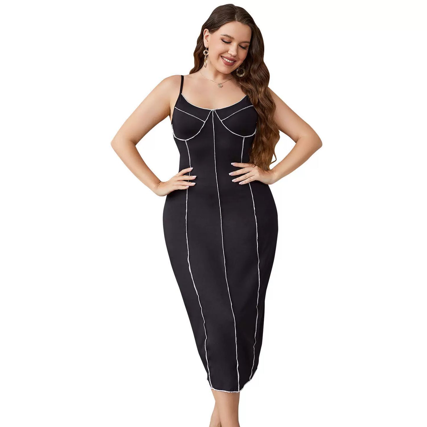 100.00kg Plus Size Ladies plus Size Women's Clothing Dress plus Big Size Fat Ladies Sexy Dresses