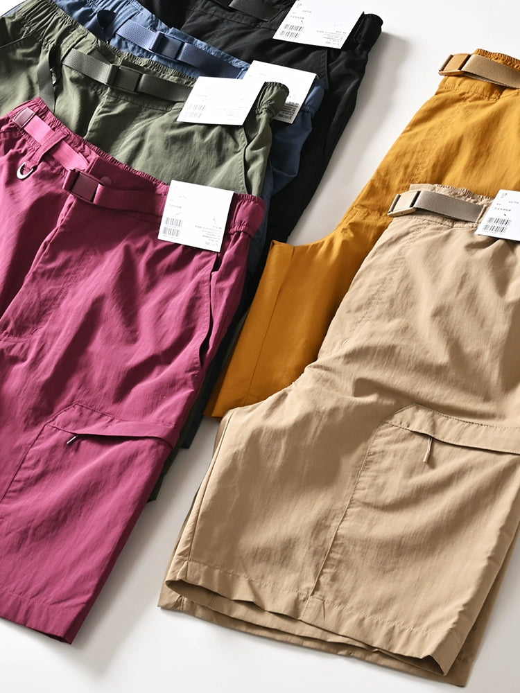 Functional Sports Leisure Cargo Quick-Drying Middle Pants Outdoor