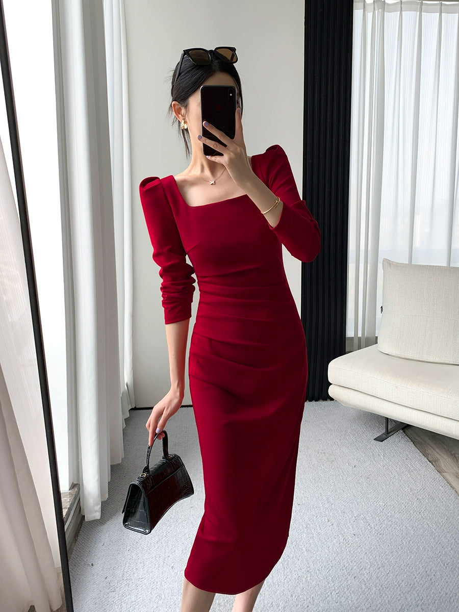 Early Autumn Ft Guoge Slim Looking Elegant Engagement Dress