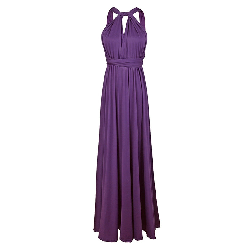 Annual Meeting Dress Banquet Women's Elegant Cross Bare Back Sexy Halter Dress Fancy Seaside Vacation Summer