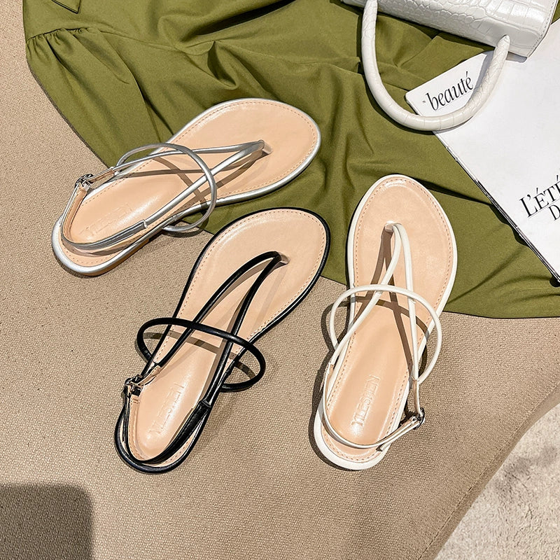 Roman Sandals with Strap Strap for Summer Lady Temperament