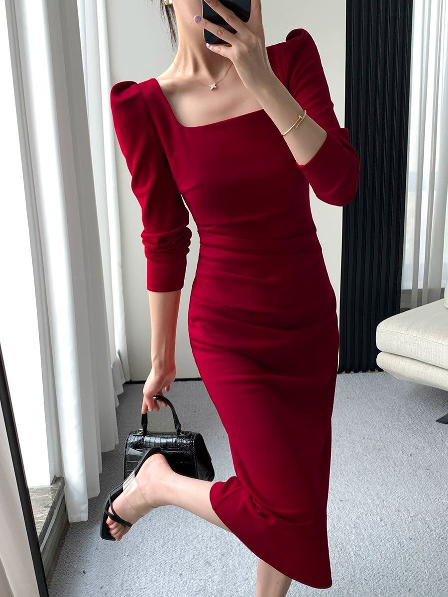 Early Autumn Ft Guoge Slim Looking Elegant Engagement Dress
