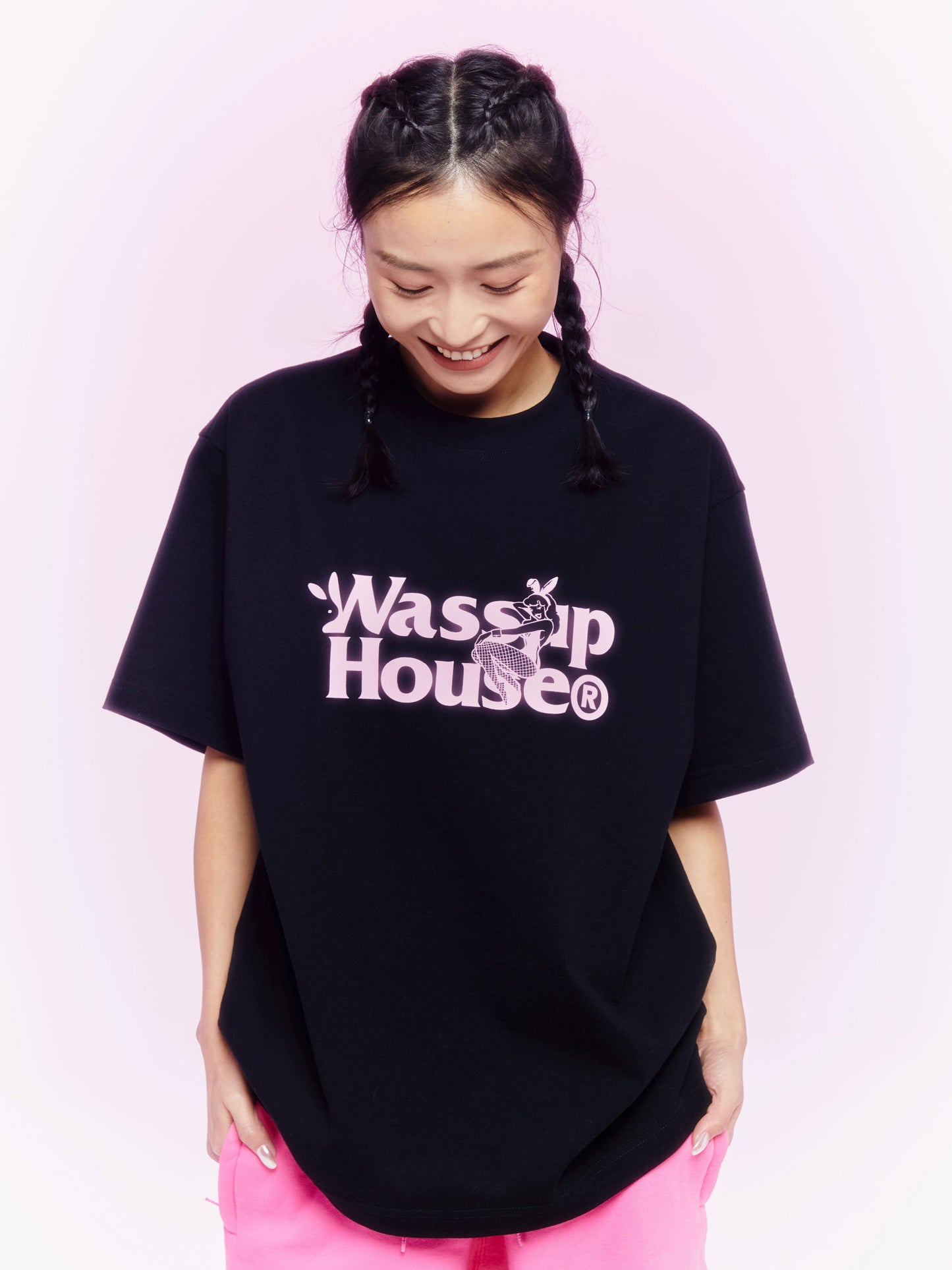 Wassup Bunny Casual Couple Outfit Short-Sleeved T-shirt