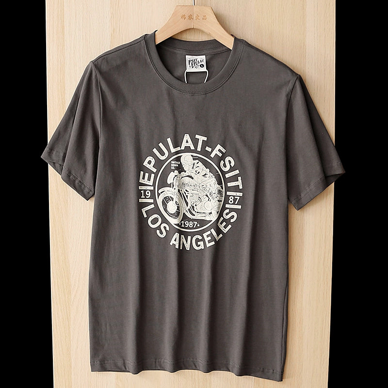 HK Offline Digital Printing T-shirt Casual Short Sleeve