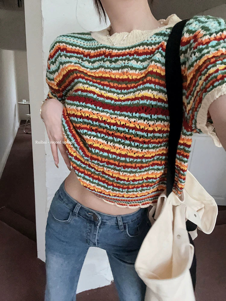 Summer 2023 New Design Sense Niche Slim-Fit Short Sleeve