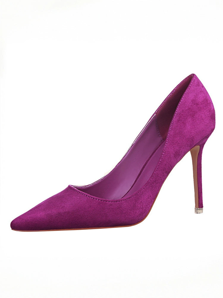 Internet Celebrity 41-43 Ins Bed Purple High Heels
