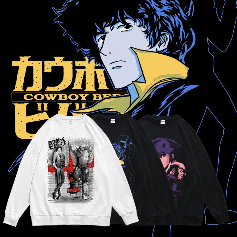 Men's and Women's Retro Cartoon Sweater Spring and Autumn Animation
