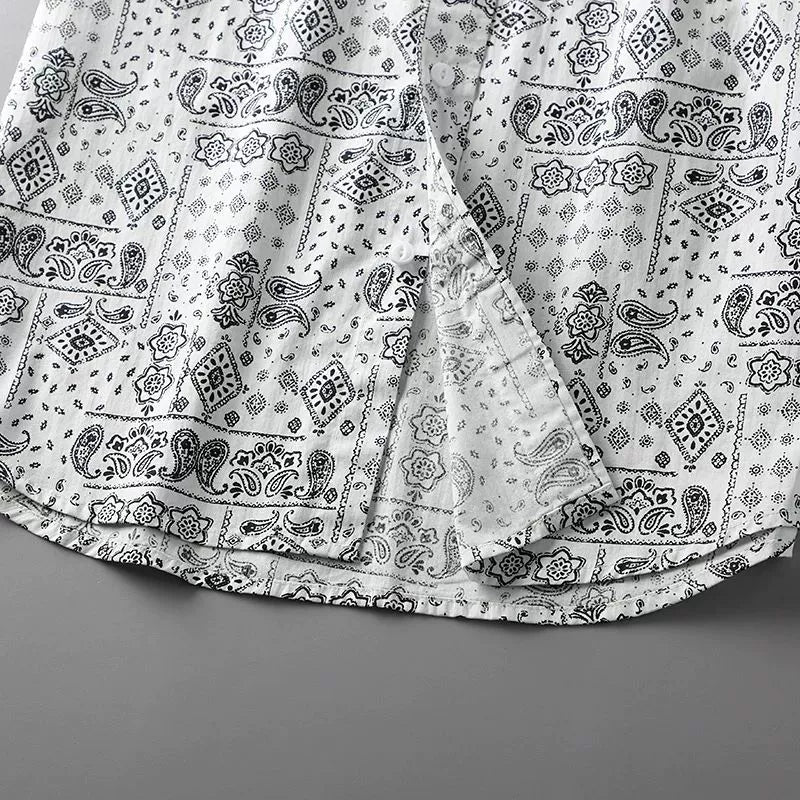 Pattern Co-Branded Short Sleeve Wave Unique Style Paisley