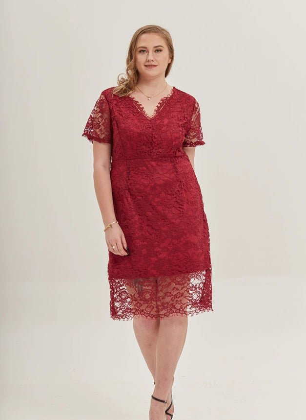 Chubby Girl Elegant Elegant Sexy Slim Hip Lace
