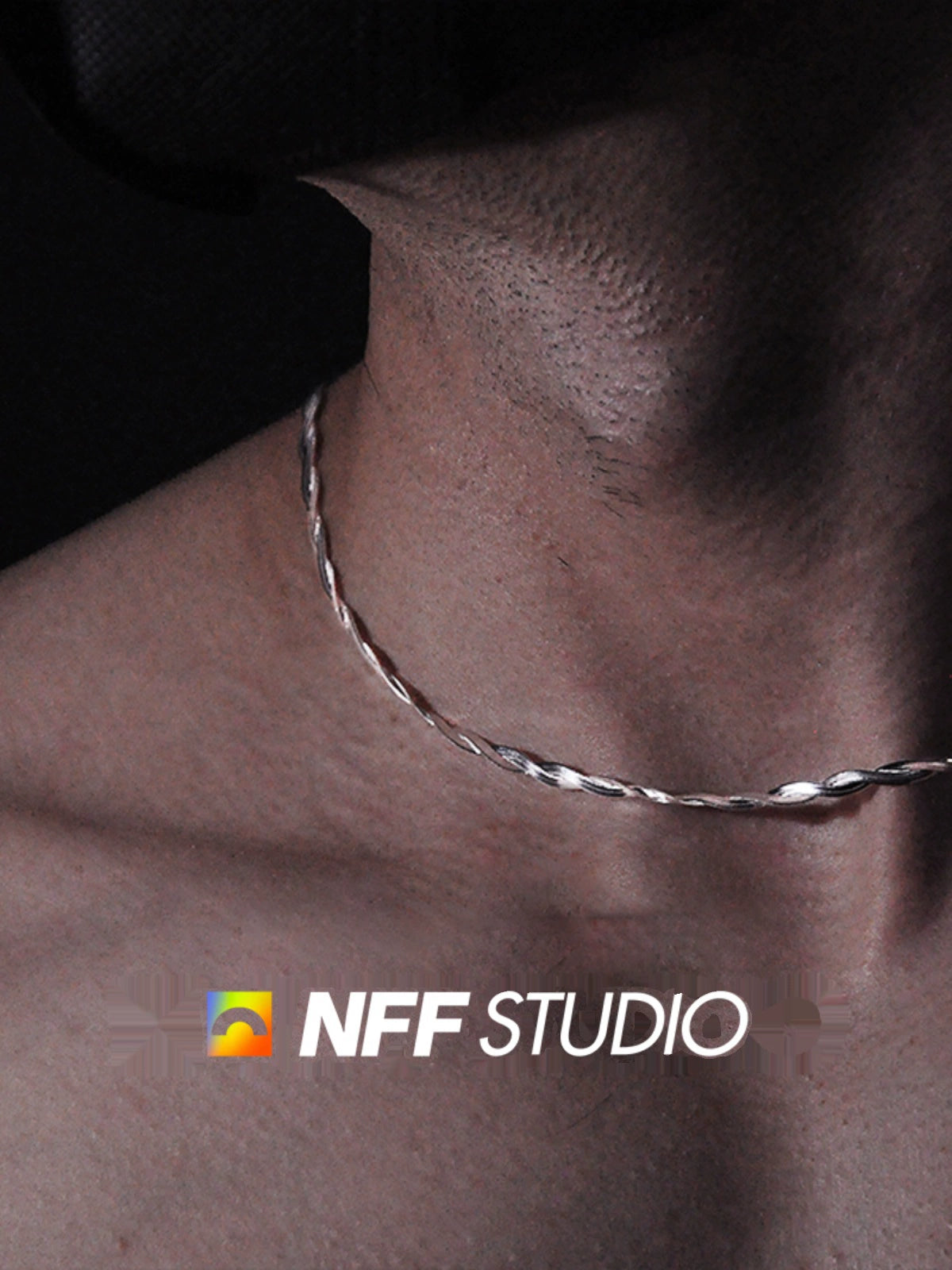 Sterling Silver Double-Layer Korean Men's Hip-Hop Fashion Blade Chain