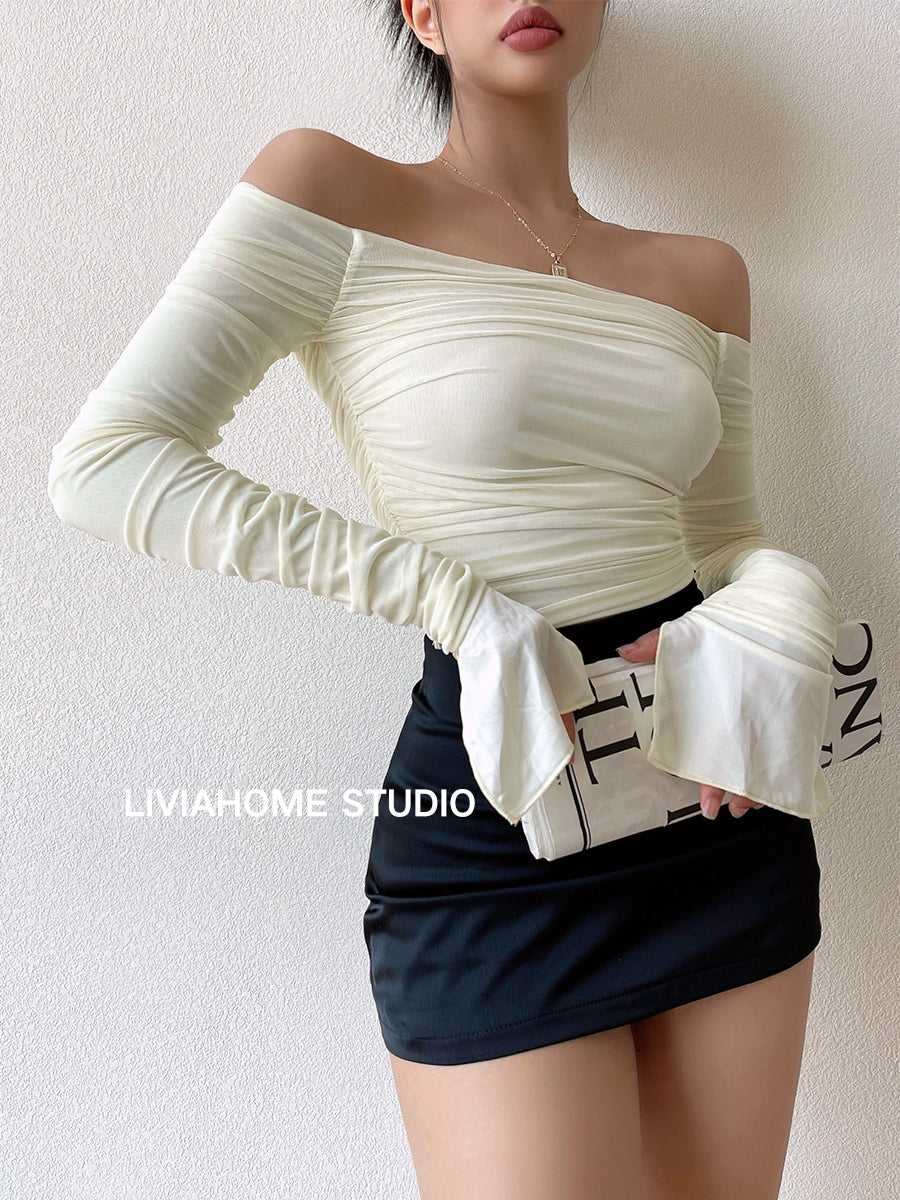 Soft Light Sexy Tight Miniskirt Satin Pants