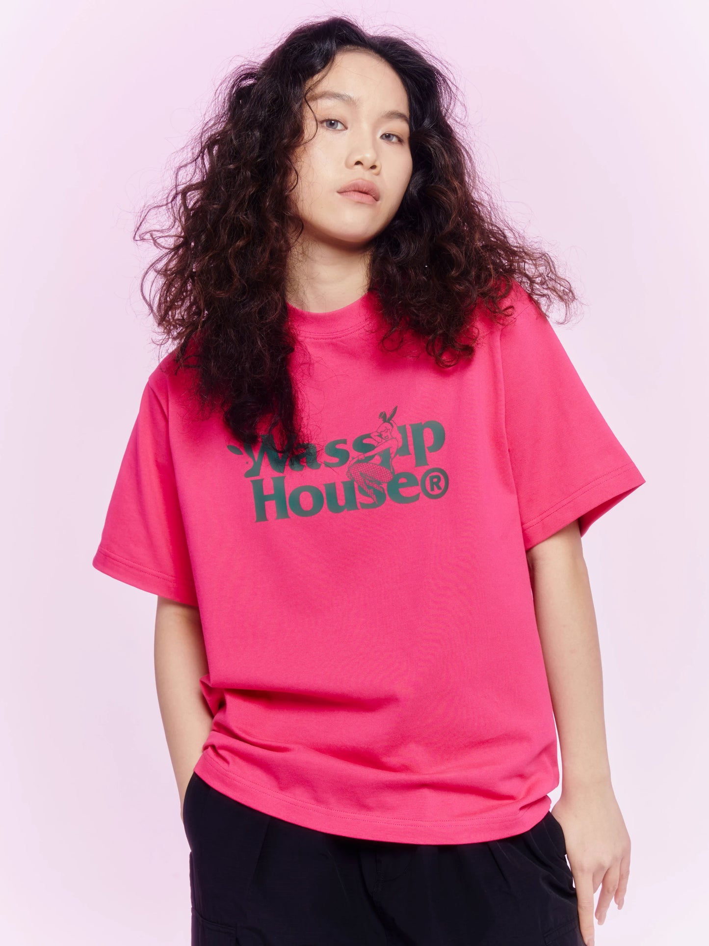 Wassup Bunny Casual Couple Outfit Short-Sleeved T-shirt