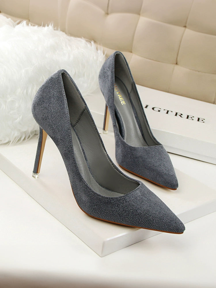 Internet Celebrity 41-43 Ins Bed Purple High Heels