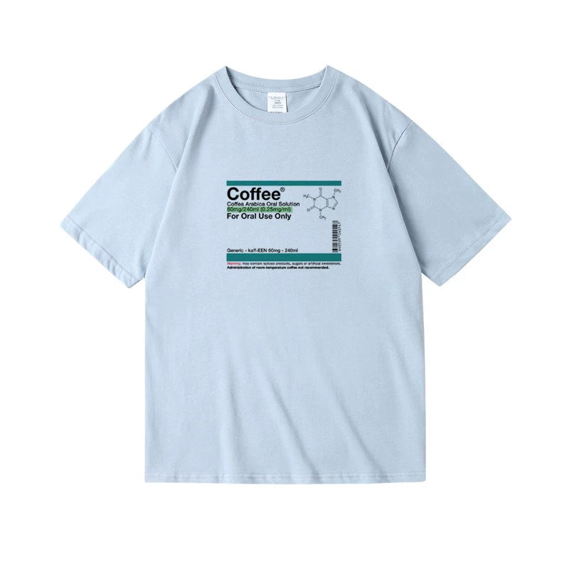 Coffee Half-Sleeve Half-Sleeve Neutral T-shirt