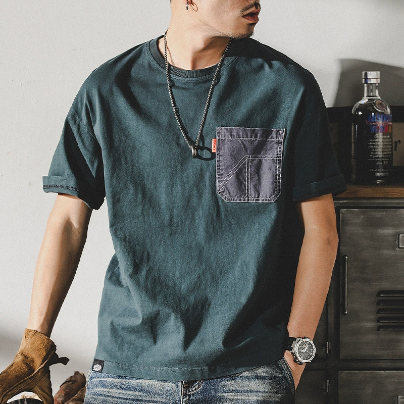 Heavy Retro Ins Large Top Fashion Brand Half Sleeve T-shirt