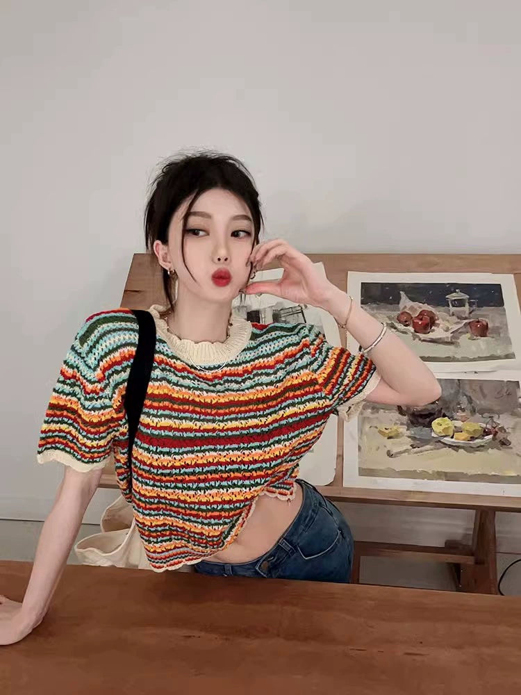 Summer 2023 New Design Sense Niche Slim-Fit Short Sleeve