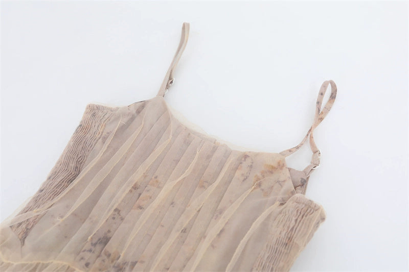 Design Niche Style Stacked Irregular Swing Dress