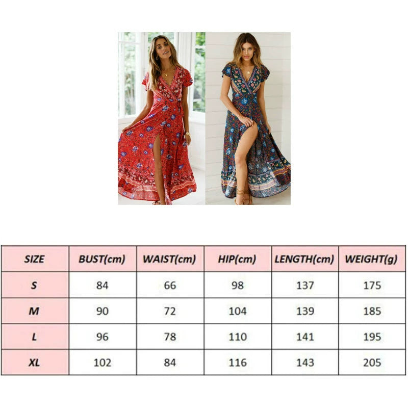 Xi Dress Summer Beach Hot Party Floral Printed Sundress 2019