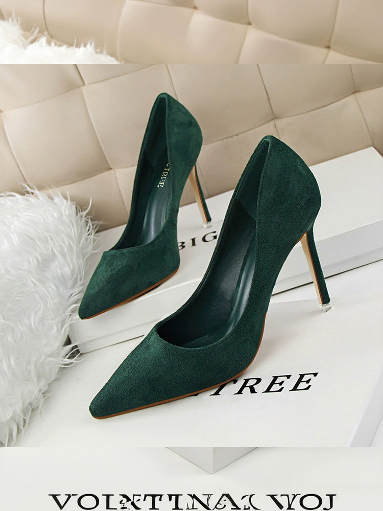 Internet Celebrity 41-43 Ins Bed Purple High Heels