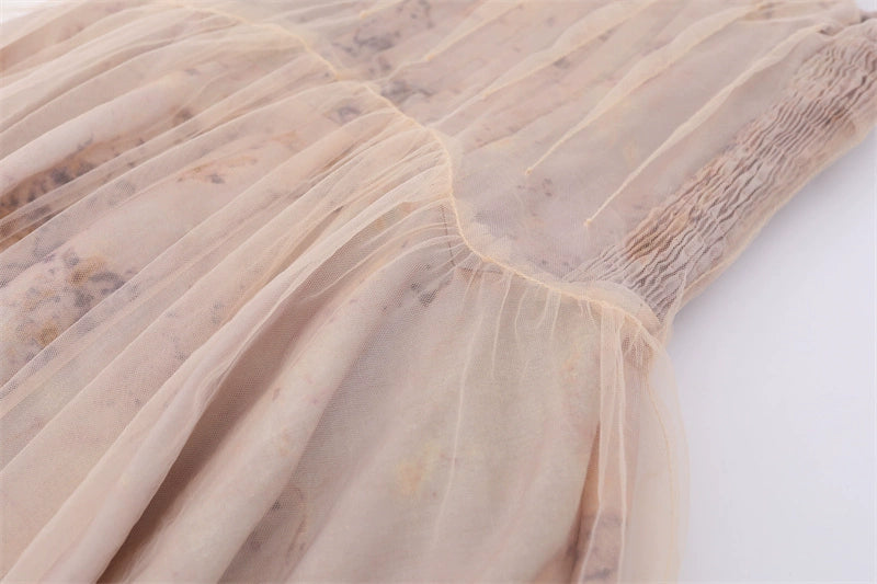 Design Niche Style Stacked Irregular Swing Dress