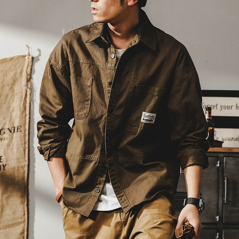 Heavy Retro Loose plus Size Coach Jacket
