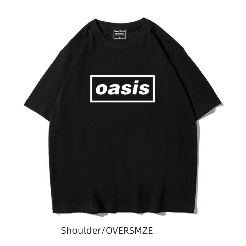 Heavy British Oasis Rock Half Sleeve T-shirt
