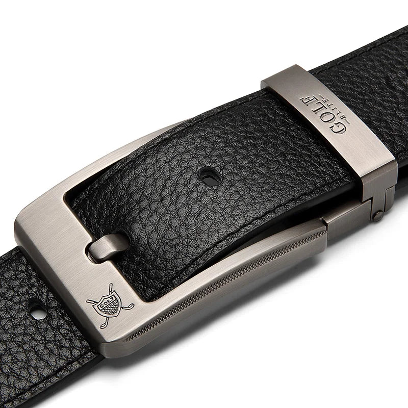 GOLF Belt Men's Genuine Leather Business Needle Buckle Pure Cowhide Men's Pants Belt Youth Belt Middle Youth Belt