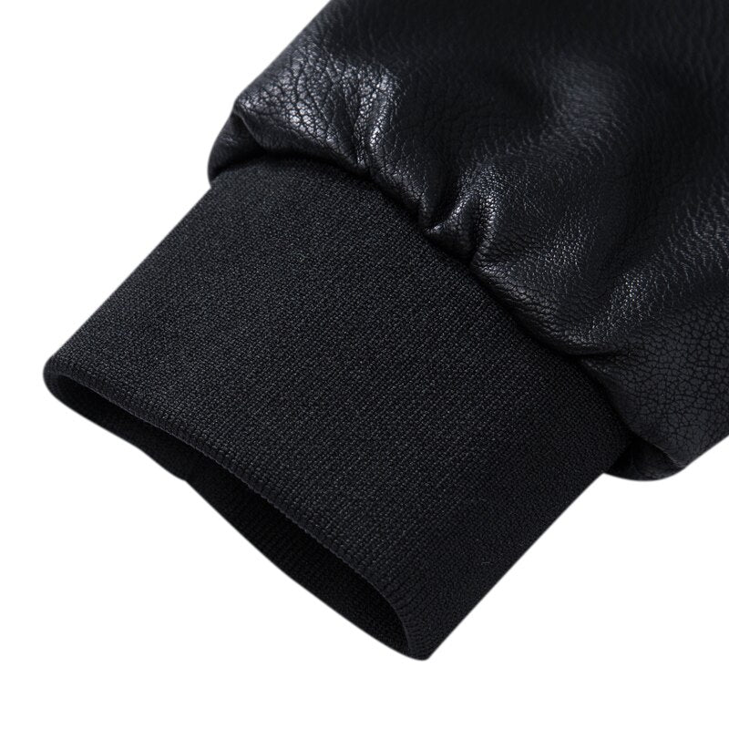 COMLION Faux Leather Jackets Men High Quality Classic Motorcycle Bike Cowboy Jacket Coat Male Plus Velvet Thick Coats M-4XL C46
