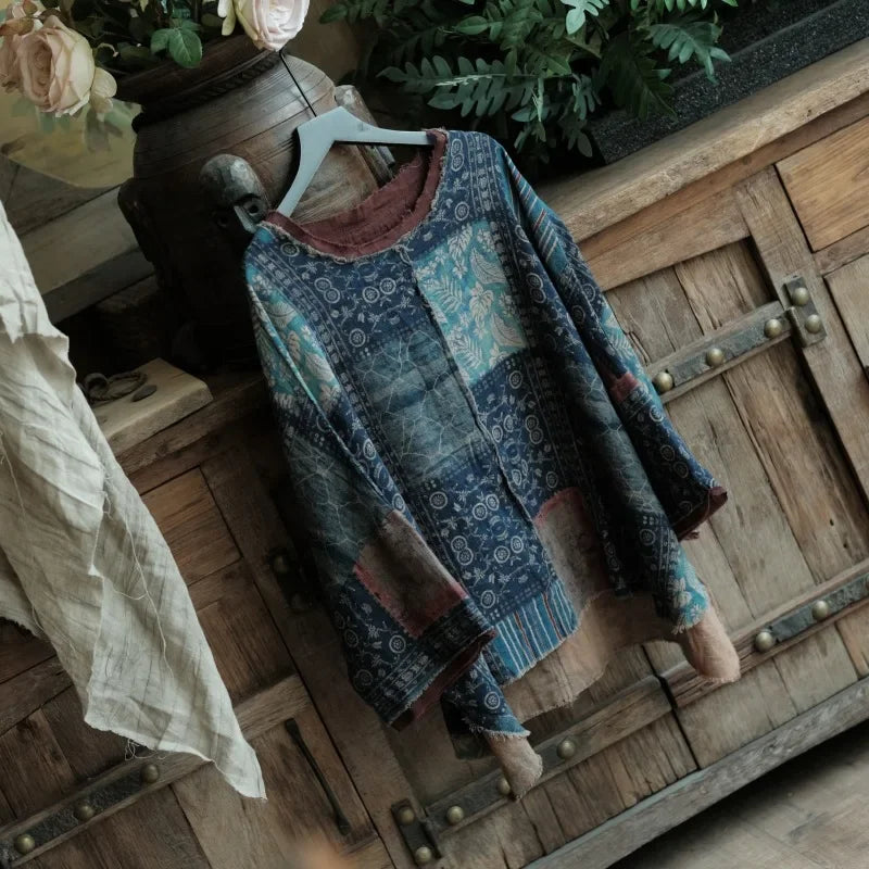 Cotton Linen Harajuku Shirts for Women Korean Tops Fashion Causal Streetwear Ethnic Ropa Mujer New Vintage Aesthetic Clothes