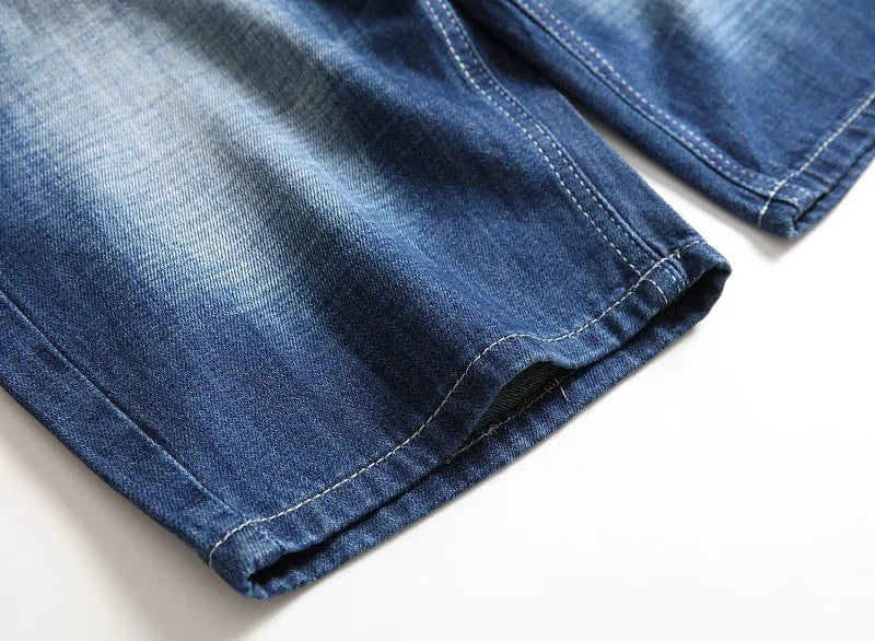2024 New Men's Stretchy Short Jeans Fashion Casual Slim Fit High Quality Elastic Denim Shorts Male Brand Summer Clothes