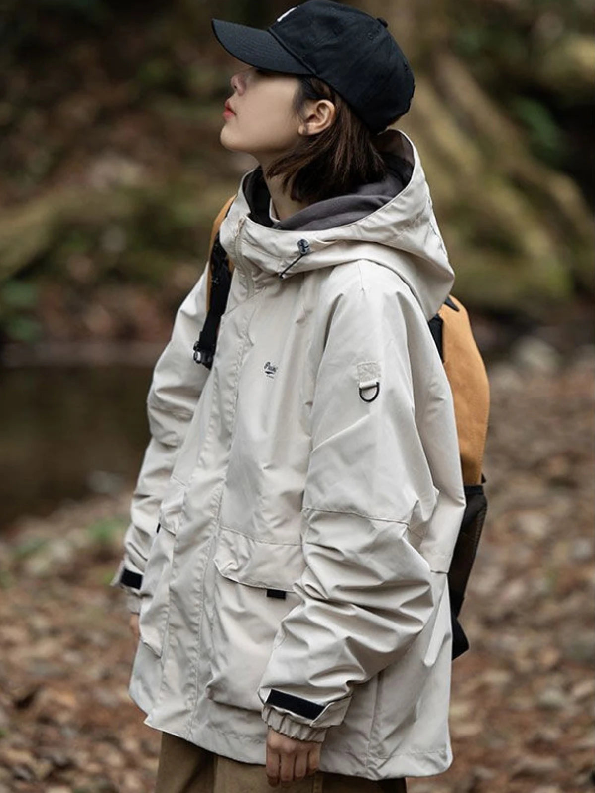 Long Sleeve Women's Jacket Sportswear Hooded Coat Multiple Pockets Casual Assault Suit Oversize Tops Outdoor Sports Clothes