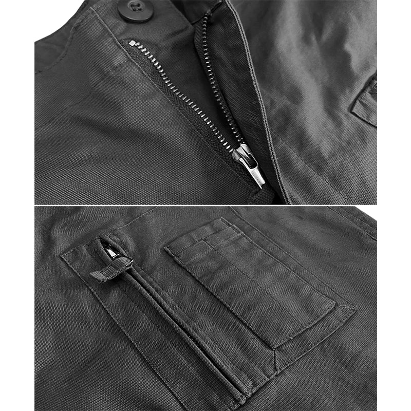 MAGCOMSEN Men's Pants 7 Pockets Urban Commuter Working Pants Vintage Biker Casual Trousers