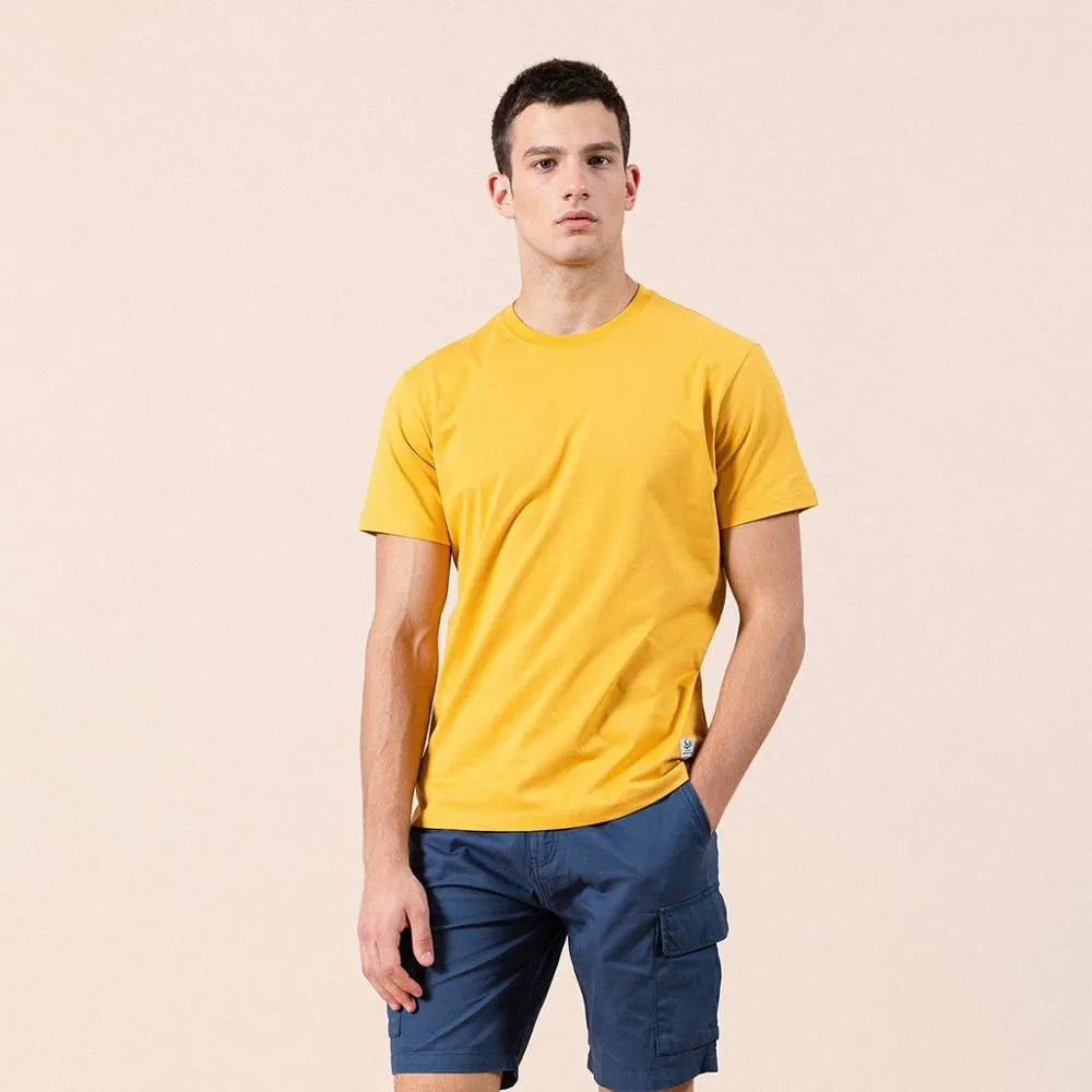 SIMWOOD 2024 Summer New Solid T-shirt 100% Cotton  Compact-Siro Spinning O-neck Tops High Quality Plus Size Clothes SI980698