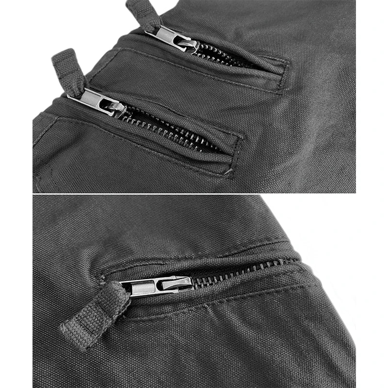 MAGCOMSEN Men's Pants 7 Pockets Urban Commuter Working Pants Vintage Biker Casual Trousers