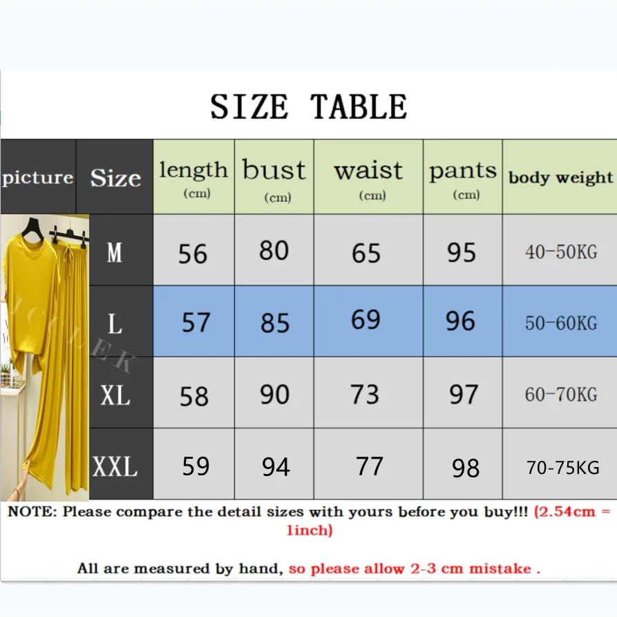 Modal Cotton Women's Pajamas 2 Piece Set Spring And Summer Loose Sleeveless Round Neck Home Clothes Comfortable Pajama Pants Set