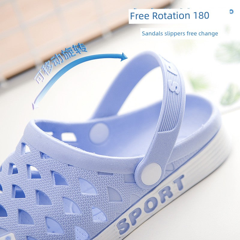 On Dot Vietnam Summer Comfortable Dual-Use Men's and Women's Hole Shoes