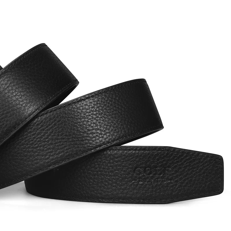 GOLF Belt Men's Genuine Leather Business Needle Buckle Pure Cowhide Men's Pants Belt Youth Belt Middle Youth Belt
