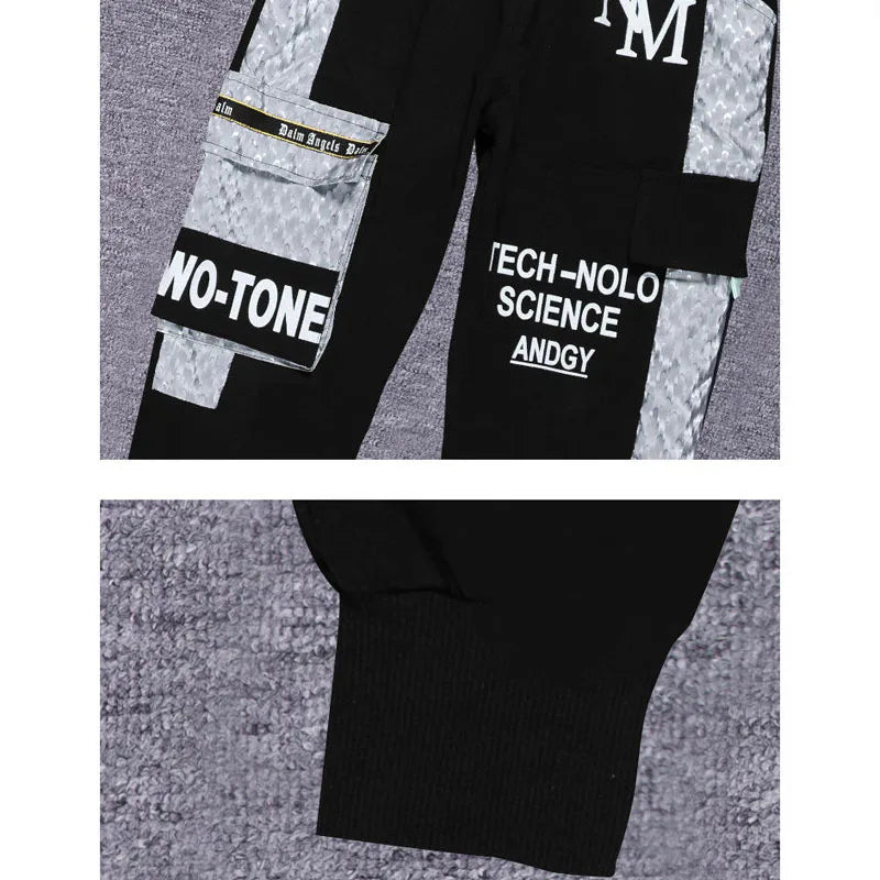 Fashionable Autumn Kids Sport Pants Loose Camouflage Joggers Pants for Big Boys Teenage Elastic Waist Trousers Spring Clothes