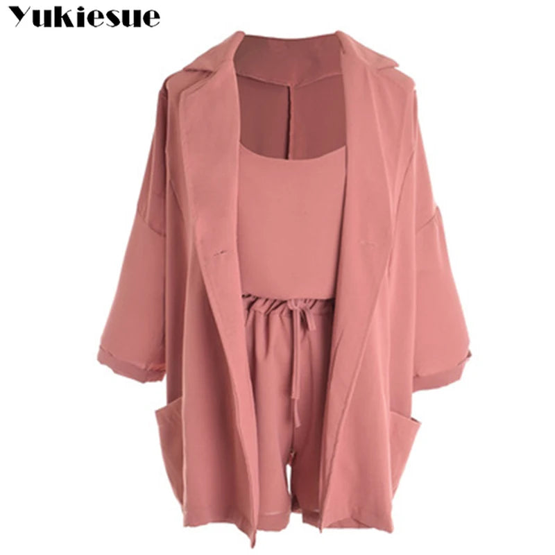 womens 3 two piece sets 2022 women's suit set crop top and skirts women woman together summer clothes for women club outfits